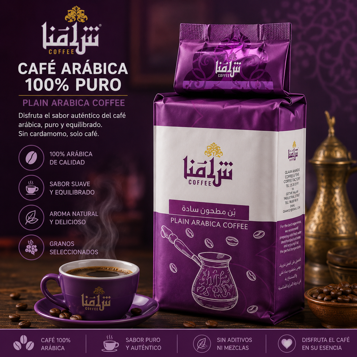Café arábica 100% puro